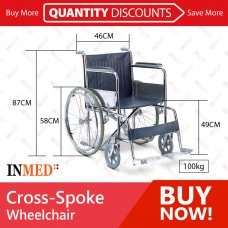 Inmed Cross Spoke Wheelchair [1pack/case]