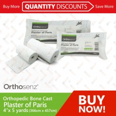 Orthosenz Plaster of Paris 4”x 5 yards [100box/case]