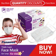Panamed Triple-Layer Face Mask Ear Loop for Kids [20box/case]