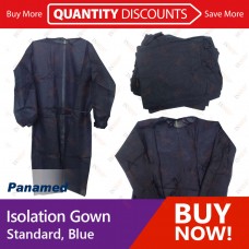 Panamed Isolation Gown Standard, Blue [10pack/case]